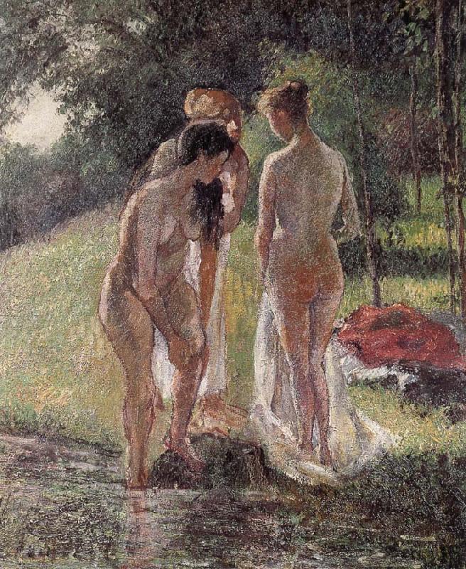 Camille Pissarro Bath Norge oil painting art
